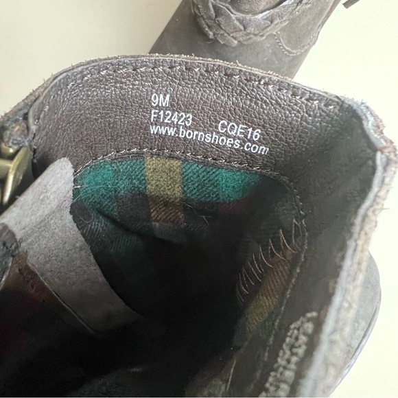 Born Cross Brown leather Ankle Boots with Fringe size 9 - Picture 14 of 16